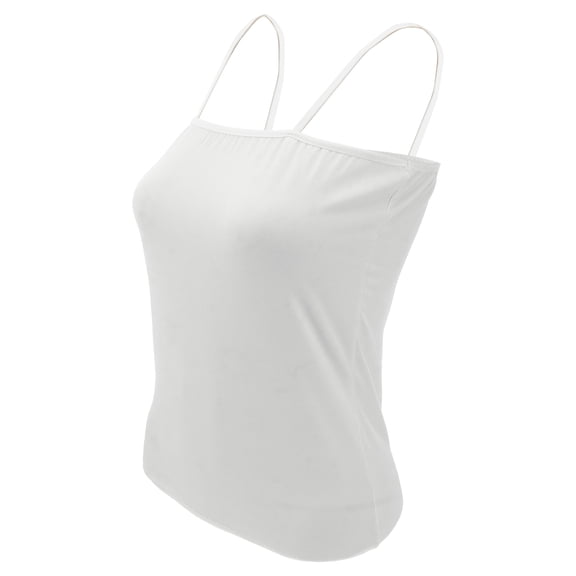 Women's Strap Crop Thin Strap Bandeau Tube Hot Vest Cool Strap Tank Size S(White)