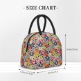 thumbnail image 2 of Daiia Beach Life Pattern Lunch Bag , Insulated Lunch Box, Small Leakproof Cooler Food Lunch Containers Reusable High Capacity Lunch Tote Bags-One Size, 2 of 6