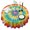 Rainbow Tie Dye, variant on Tie Dye Color Burst Pattern Round Tablecloth 60"x60",Wrinkle Wipeable Table Cloth for Kitchen Dining Room Picnic Patio Party
