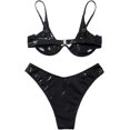thumbnail image 2 of Maillot de Bain Deux Pièces pour Femmes, Bikini Triangle et String à Nouer sur le Côté, 2 of 3
