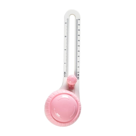 Cortador circular de papel portátil para manualidades Rosa