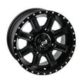 thumbnail image 3 of 4/156 Tusk Cascade Wheel 14x7 5.0 + 2.0 Matte Black for Polaris Rzr 900 Trail 2015-2020, 3 of 7