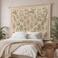 thumbnail image 3 of Vintage Botanical Large Tapestry for Bedroom Wall Hanging Tapestry,Country Herbs Leaves Plants Flowers Brown Ceiling Backdrop Tapestries Poster Blanket Wall Decor for Living Room 86" x 104", 3 of 8