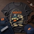 thumbnail image 4 of Jollimate Custom Name Shirt, Hooked On Being Papa T-Shirt, Funny Fishing Shirt, Fishing Dad Gift, 4 of 6