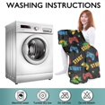 thumbnail image 6 of Wearable Oversized Blanket,Multicolor Controllers Games Icons Black Pattern Wearable Blanket Hoodie for Adults,Cozy Hooded Blankets with Super Pockets,Super Warm Fuzzy Pullover for Women & Men, 6 of 6