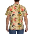 thumbnail image 3 of Bixox Men's Vintage Bird Printed Short Sleeve Skinny Athletic T-Shirt, 3 of 6