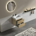 thumbnail image 3 of CITTANEO 24 inch Floating Bathroom Vanity with Sink, Modern Bathroom Cabinet in Natural Oak, 3 of 6