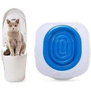 WIHE Tapis d'entranement  la toilette pour chat Tapis d'entranement  la toilette pour chat peut mettre le bac  sable pour chat (bleu)