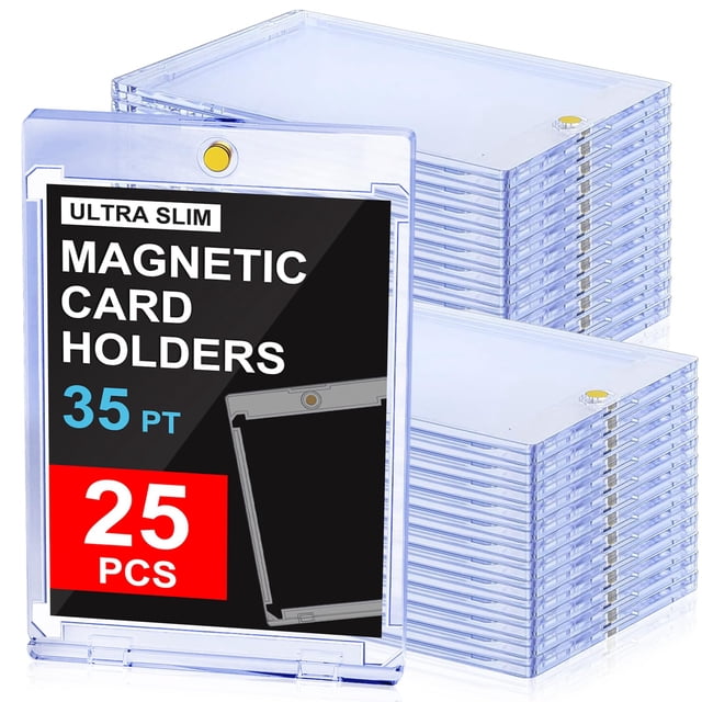 Tarjeteros magnéticos YzTree de 25 quilates para tarjetas coleccionables con funda