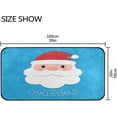 thumbnail image 3 of GZHJMY Christmas Santa Claus Kitchen Rug,Christmas Antiskid Mat for Porch Floor Long Door Mat, Non-Slip Bedroom Bedside Mats - 39x20in Carpet Runner, 3 of 7