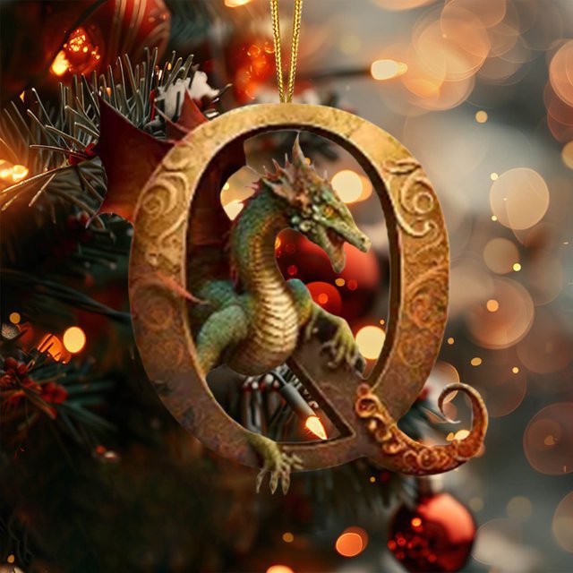 onlyliua ¡ Liquidación de Ofertas de Hoy! Adorno Navideño In Letras Del Alfabeto y Dragones Colgante In Letras Del Alfabeto y Dragones Adorno Navideño In Letras Del Alfabeto y Dragones