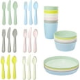 thumbnail image 1 of Ikea Kalas BPA Free Plastic Kids Tableware Set - Bowl, Plate, Cup and Cutlery - Pastel Colours, 1 of 5