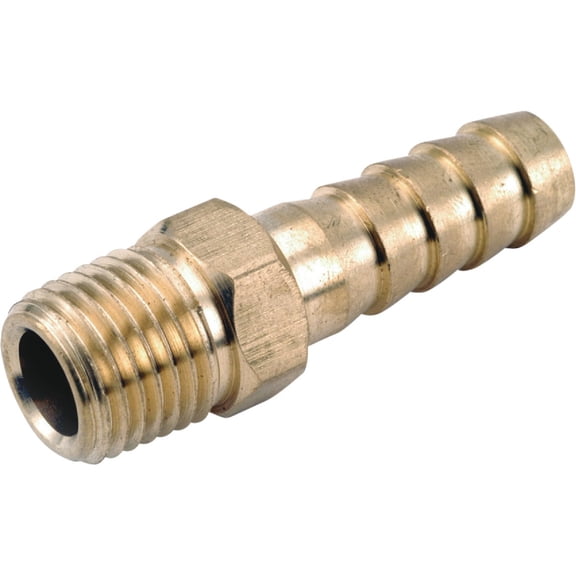 Anderson Metals Corp. Barb Insert Lead Free Brass - 1/4" x 1/8" Mpt - Pack of 5