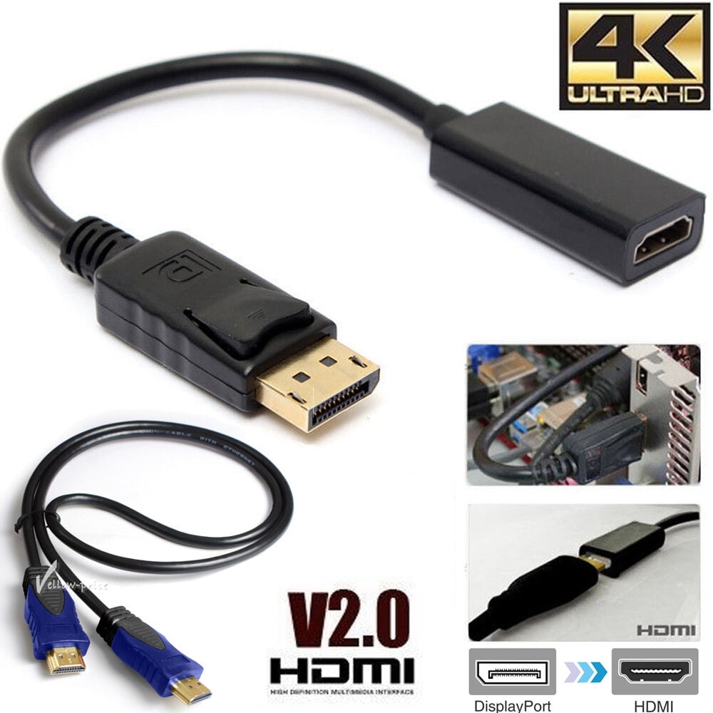 Super High Speed 4k Displayport DP to HDMI Adapter Converter Full UHD 2160P 4K