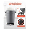 thumbnail image 2 of Trash Can Dolly - 20-55 Gallon Roller Base - Heavy Duty 500lbs Capacity - Lockable Wheels - Round Bin Mover - Multi-Functional Cart, 2 of 7