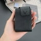 thumbnail image 3 of Tarjetero de gran capacidad con clip para billetes, cartera de piel sintética, monedero moderno para la escuela. Negro, 3 of 9