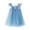 D-Blue, variant on Flower Girl Dresses Sleeveless Fly Sleeve Tie Dye Rainbow Holiday Party Outfit Dress Dance Party Dresses Clothes O Neck Sundress Sweet Playsuit Blue 2-3 Years