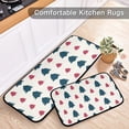thumbnail image 5 of GZHJMY Kitchen Rug Set of 2, Christmas Tree Cushioned Anti-Fatigue Kitchen Mat Non Slip Washable Floor Mat Comfort Standing Mats for Office, Home, Laundry Room Carpet Runner, 5 of 7