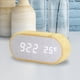 thumbnail image 4 of Reloj despertador electrónico de gran número, función de repetición para dormitorio Reloj de mesa con pantalla LED grande, reloj digital de control de Blanco Macarena Despertador, 4 of 8