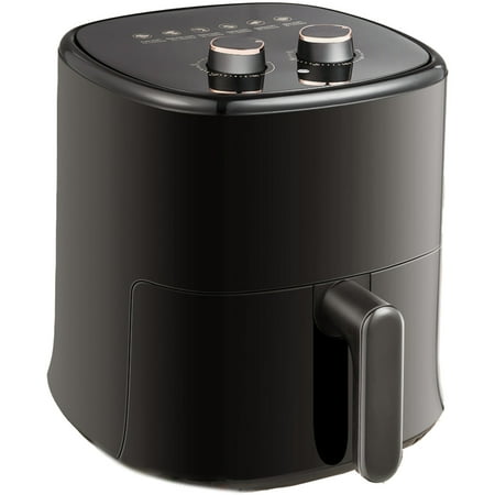 

Air Fryer 4.5 Quart with Dishwasher Safe Basket 1200W Black