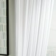thumbnail image 3 of Martha Stewart Glacier Sheer Curtain Panel Pair, White, Pole Top, Sheer, Indoor, Adult, 2 Piece Set, 50" x 95", 3 of 5