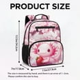 thumbnail image 7 of KUIFORTI Axolotl Strawberry Toddler Backpack Girls Kids School Bag with Side Pockets Adjustable Straps Durable for Preschool Kindergarten Back to School Gifts for Students, 7 of 7