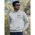 thumbnail image 2 of NASA Nasa Red  W Text Hoodie Men -NASA Designs, Male Medium, 2 of 4