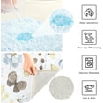 thumbnail image 7 of Coolnut Watercolour Butterfly High Absorbent U-Shaped Contour Toilet Rugs Machine Washable,24"x20", 7 of 7