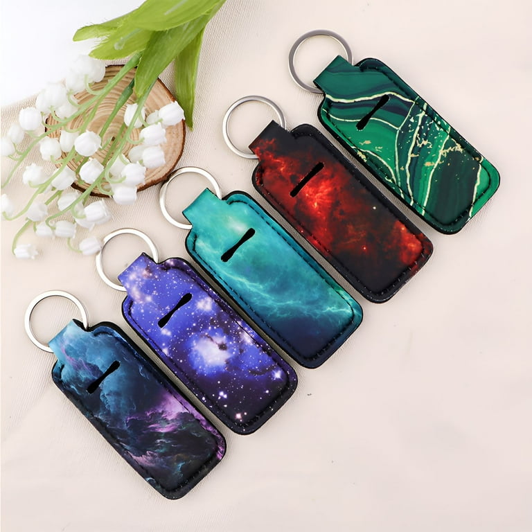 DESIGNICE Chapstick Holder Key Chain, Llaveros,Lanyard for Keys