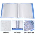 thumbnail image 4 of Uxcell 11.6 x 8.3'' Portfolio Binder, 4 Pcs 60 Pages Presentation Book with Clear Plastic Protector Sleeves, Light Blue, 4 of 6