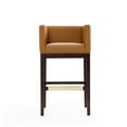 thumbnail image 3 of Manhattan Comfort Kingsley 30" Faux Leather Barstool in Camel Brown (Set of 2), 3 of 7