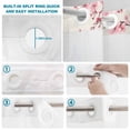 thumbnail image 4 of No Hook Shower Curtain, Cherry Blossoms Shower Curtains for Bathroom with See Through Top Window, Pink Flower Floral Spring Nature Country Waterproof & Washable Bath Curtain Stand Up Stall 36"x72", 4 of 9