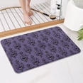thumbnail image 4 of Purple Gothic Bat Pattern Bathroom Rugs Mat,Non Slip Microfiber Bathroom Rug,Rubber Backing,Soft Bathroom Mats for Bathroom Floor,Tub and Shower,17x27in(43x68cm), 4 of 5