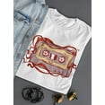 thumbnail image 3 of Old Cassette Tape T-Shirt Women -Image by Shutterstock, Female Small, 3 of 4