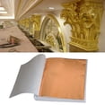 thumbnail image 4 of 100 Piezas de Hojas de Papel de Aluminio Dorado Plateado y Dorado 9 cm Sunnimix Hojas de papel de imitación, 4 of 7