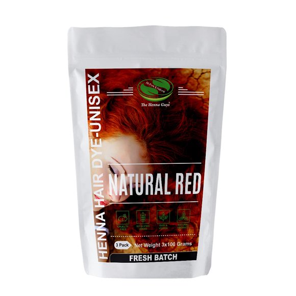 Paquete de 3 tintes y tintes para el cabello con henna roja natural - The Henna Guys