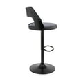 thumbnail image 6 of Adjustable Barstool with Open Wooden Back, Black, 6 of 6