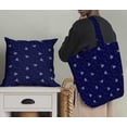 thumbnail image 5 of Soimoi Blue Modal Satin Fabric Heart & Love Text Print Sewing Fabric Yard 42 Inch Wide, 5 of 5