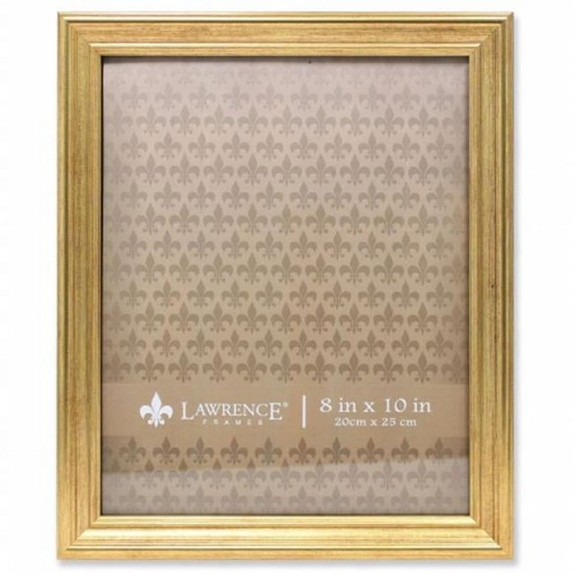 Lawrence Frames 536280 Sutter Burnished Picture Frame - Gold- 0.80 in.