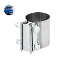 thumbnail image 1 of Exhaust Pipe Connector 6.3CM/2.5Inch Universal Stainless Steel Exhaust Tube Connector Sleeve Clamp Connector Replacement Exhaust Pipe Joiner for Repairing, 1 of 9