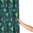 thumbnail image 4 of XMXT Waterproof Shower Curtain Liner with Iron Hooks, Lovely Green Cactus Shower Curtains for Bathroom Decor Accessories, 72 x 72 inches, 4 of 8