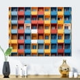 thumbnail image 2 of Designart "Colorful Patterns in the Cityscape III" Architecture Metal Wall Art, 2 of 5