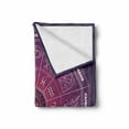 thumbnail image 2 of Zodiac Soft Flannel Fleece Blanket, Colorful Circle Regarding the Position of Celestial Bodies Place of Birth Theme Design, Cozy Plush for Indoor and Outdoor Use, 60" x 80", Purple, by Ambesonne, 2 of 6