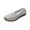 Gray, variant on Black Ladies Bean Loafers Summer Slip On Thick Sole Lightweight Non-Slip Fashion Casual Breathable Soft Sole Comfortable Daily Wear Walking Flats Size 39