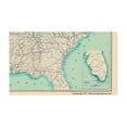 thumbnail image 2 of Historical Civil War Map - Southern States Railroad Connections - Kimber 1862 - Vintage Wall Art, 2 of 4