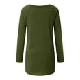 thumbnail image 4 of Arlun,Oversized V-Neck Tshirts for Women Casual Loose Fit Solid Color Thin Tops Womens Long Sleeve Baggy Soft Comfy Lightweight Fall Workout T Shirts Green XXL, 4 of 8