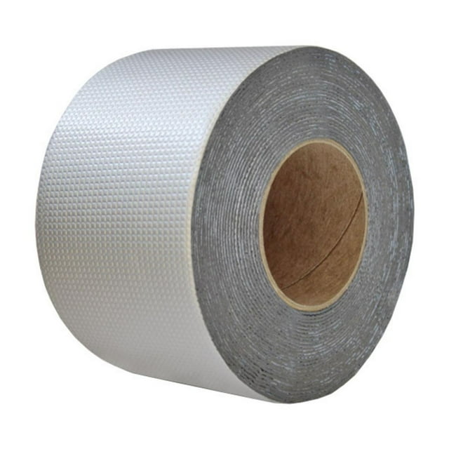 Graflsoa Lot de 2 Rubans d'Étanchéité Imperméables en Caoutchouc Butyle pour Réparation de Fuites sur Toit et Fenêtre, 50 cm x 5 m, Autocollants, Résistants aux Intempéries et aux UV