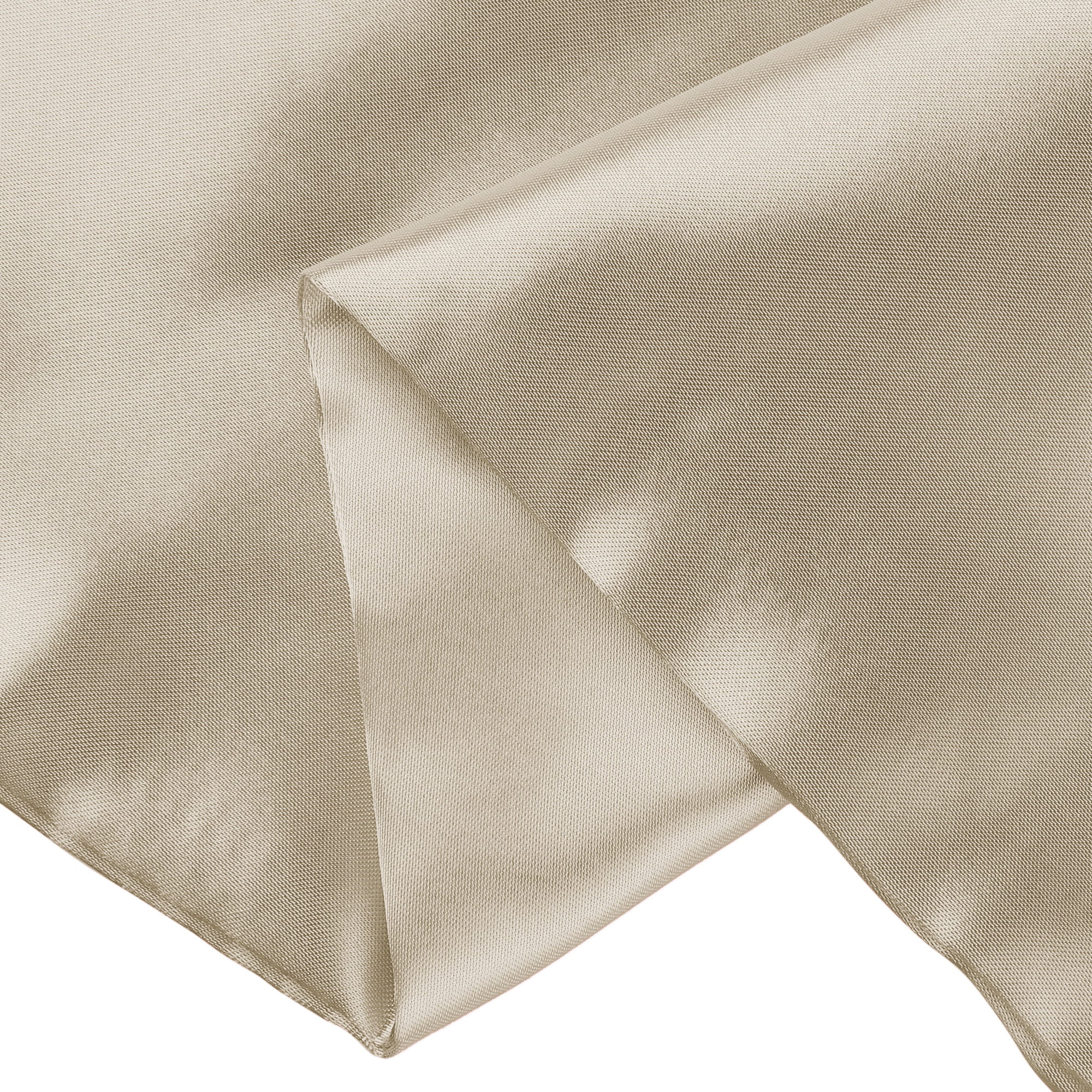 Unique Bargains Envelope Closure Breathable and Soft Satin Pillowcase (2 Count) Light Tan Standard