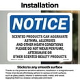 thumbnail image 3 of Scented Products Can Aggravate Asthma Allergies OSHA Notice Vinyl Decal Label 18 Inch x 12 Inch - 10 Pack, 3 of 6