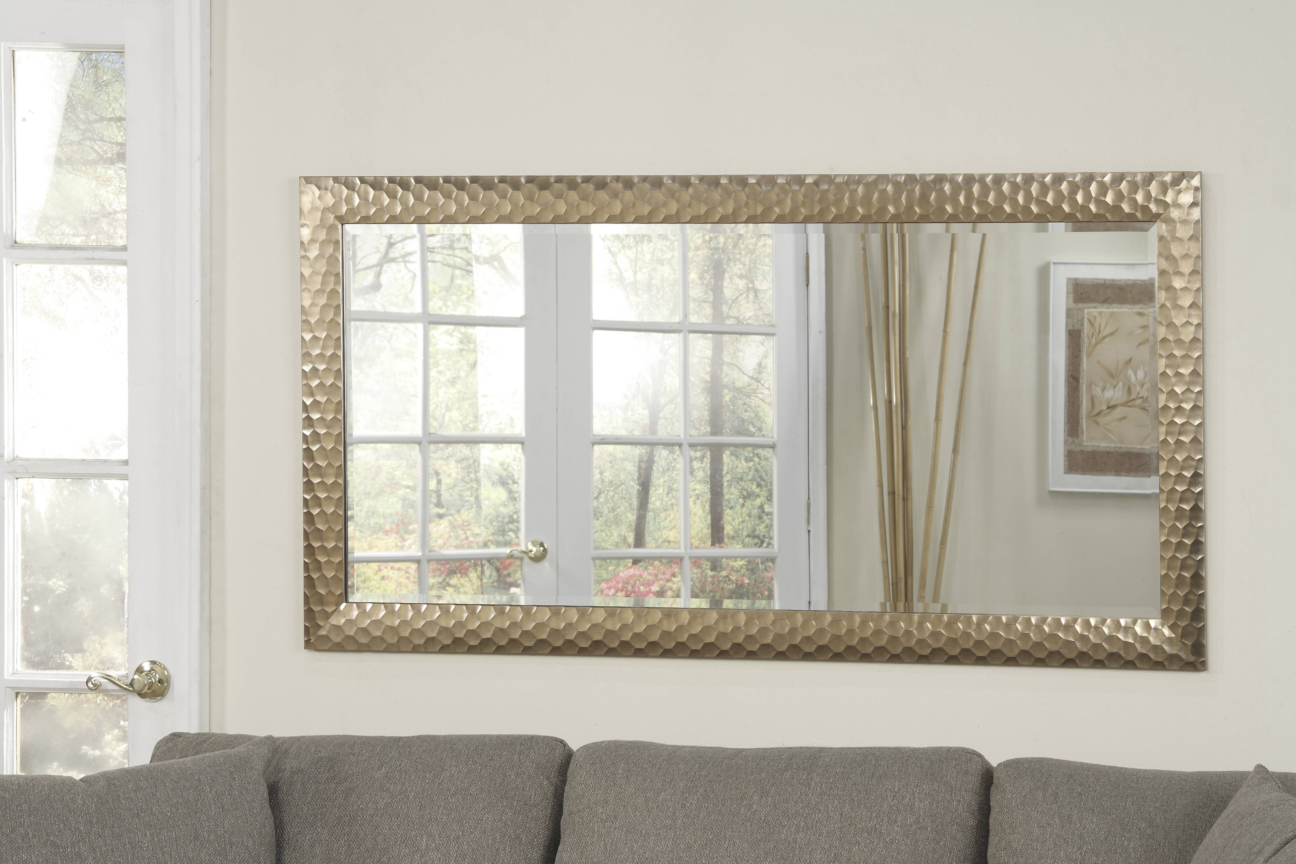 Full Length Leaner Mirror Glam Metallic Bronze 64" x 30" by Martin Svensson Home